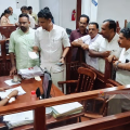വോട്ടര്‍ പട്ടികയില്‍ വ്യാപകമായ കൃത്രിമം നടത്തുന്നുവെന്നാരോപിച്ച് യുഡിഎഫ് പ്രതിഷേധം