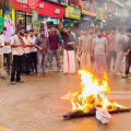 രാഹുല്‍ മാങ്കൂട്ടം രാജിവെക്കണം; ഡിവൈഎഫ്‌ഐ പ്രവര്‍ത്തകര്‍ പ്രതിഷേധ പ്രകടനം നടത്തി