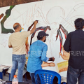 ലഹരിക്കെതിരെ ഭീമന്‍ ലഹരിവിരുദ്ധ ചിത്രരചനക്ക് തുടക്കമായി