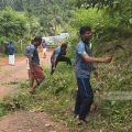 ഗാന്ധിസ്മരണയില്‍ തണല്‍ കരുണ കാമ്പസ് ശുചീകരിച്ച് കലിക്കറ്റ് ഡിഫന്‍സ് ടീം