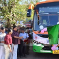 തലശ്ശേരി -  ബാംഗ്ലൂർ റൂട്ടിൽ യാത്ര ഇനി വേറ ലെവൽ ;  പുതിയ എസി സീറ്റർ ബസ് സ്പീക്കർ അഡ്വ.എ.എൻ ഷംസീർ ഫ്ലാഗ് ഓഫ് ചെയ്തു.