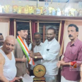 ശ്രീദേവ് കൃഷ്ണയെ അനുമോദിച്ചു.