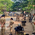 തലശേരിയിൽ  സ്പീക്കറുടെ ക്യാമ്പോഫീസ് പരിസരം പൊലീസ് വലയത്തിൽ ;  ബിജെപി മാർച്ച് അല്പസമയത്തിനകം