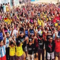  'ഗോളടിക്കാം'; ലോകകപ്പിനെ വരവേറ്റ് കല്ലാമല യുപി സ്കൂൾ