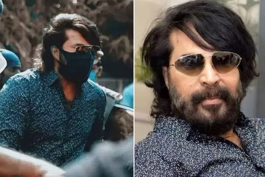 പാറിപ്പറന്ന മുടിയും കൂളിംഗ് ഗ്ലാസു വെച്ച്  പുത്തൻ ഗെറ്റപ്പില്‍ മമ്മൂക്ക 